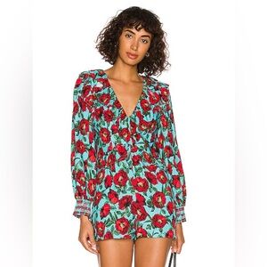 Alice and Olivia floral romper NWT